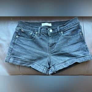 Gap Faded Black Denim Shorts size 26